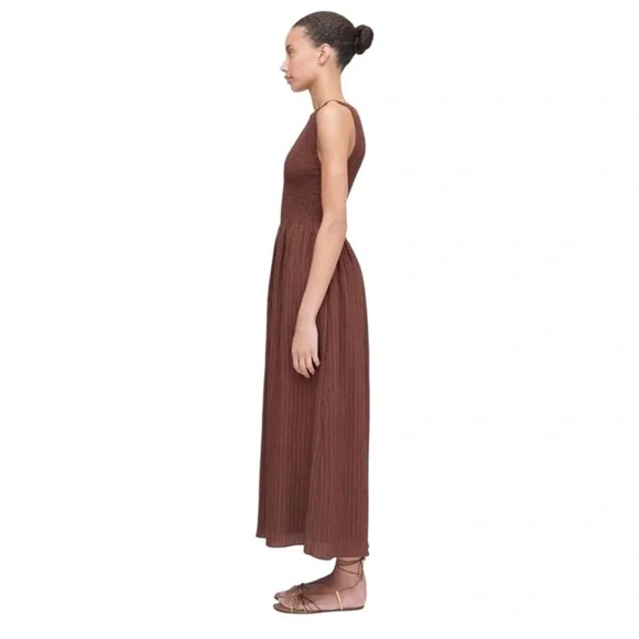 Hill House Cosima Nap dress. Chocolate Tonal Seersucker. XL. NWT - Picture 4 of 8